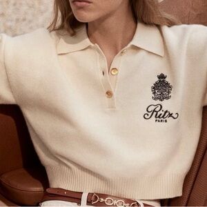 FRAME Ritz Womens Crest Sweater Ivory Size Small $600+ Worn Once